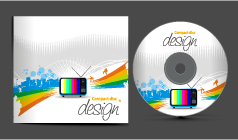 free vector 4 cd packaging vector
